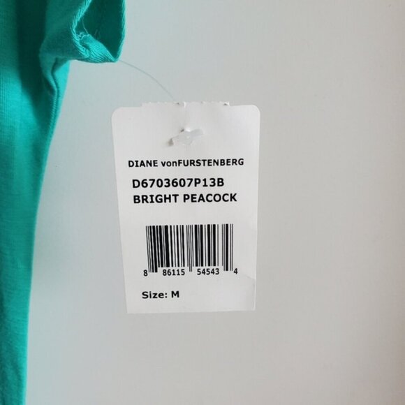 Diane Von Furstenberg Bright Peacock Melek Dress Size M - Picture 10 of 15